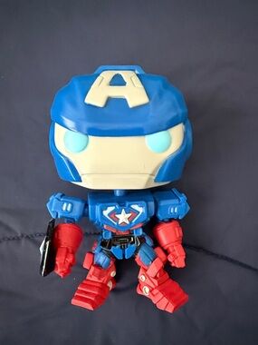 Funko Blue, Red & Cream Captain-Inspired Action Figure
